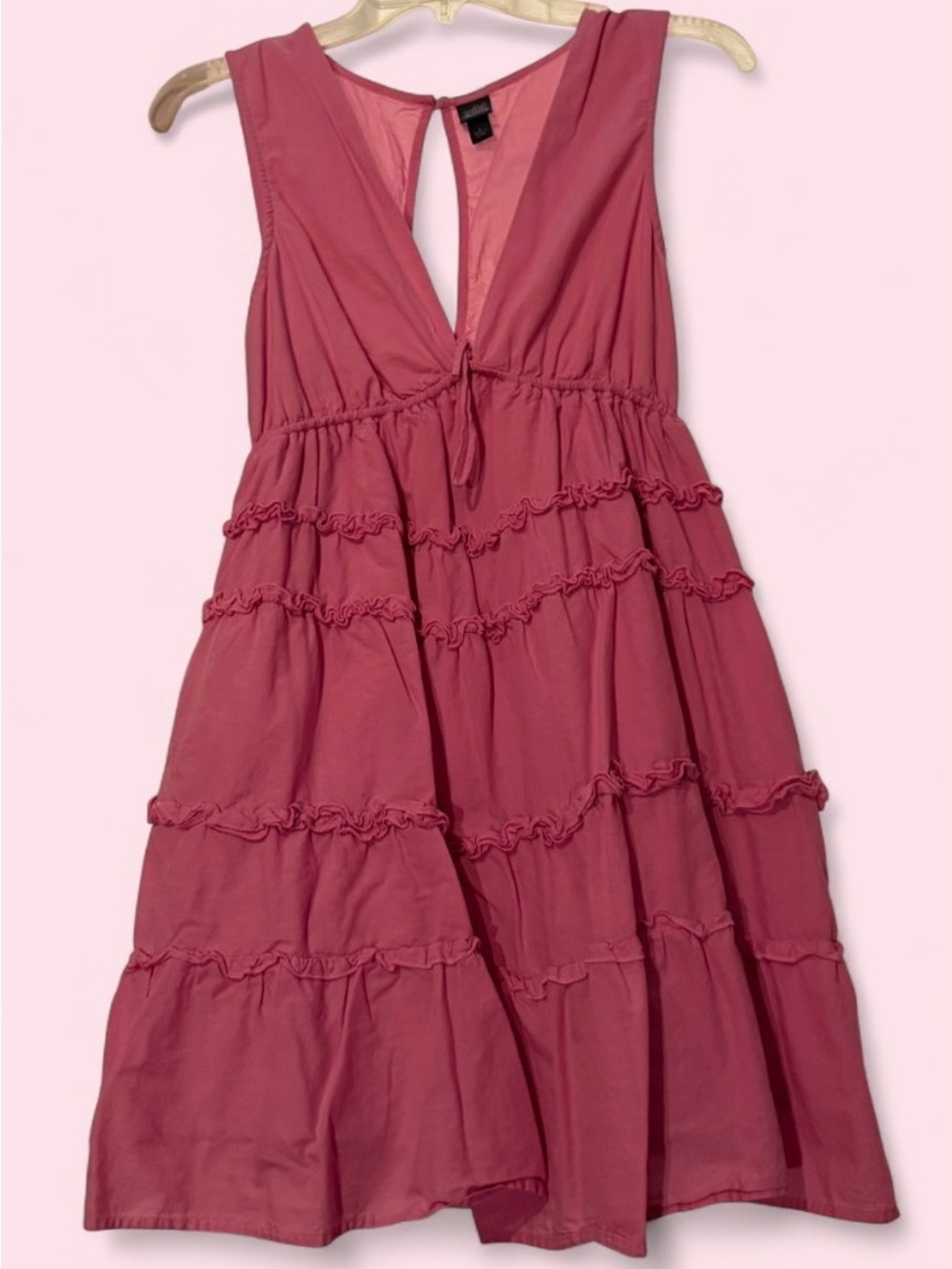 Wild Fable Tiered Pink Sundress